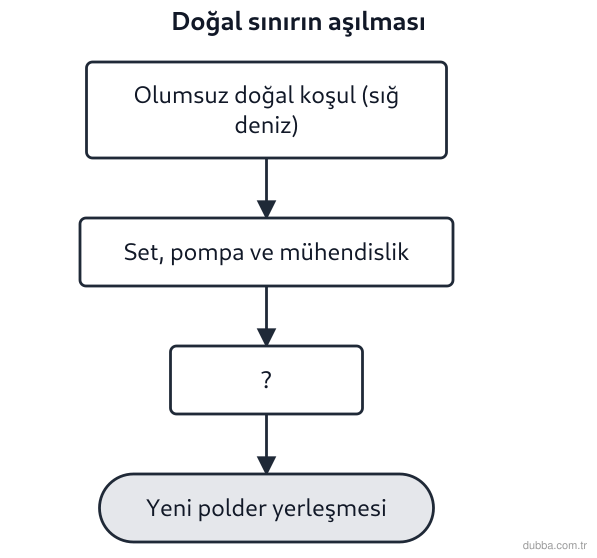 Coğrafya — Beşerî Sistemler ve Süreçler ünitesi: Hollanda’da Zuiderzee Projesi kapsamında polderler oluşturulurken bilim ve teknolojinin rolü dü