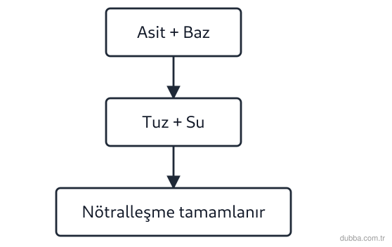 Kimya — Etkileşim ünitesi: Aşağıdaki değişimlerden hangisi asit-baz (nötralleşme) tepkimesine örnek değildir?