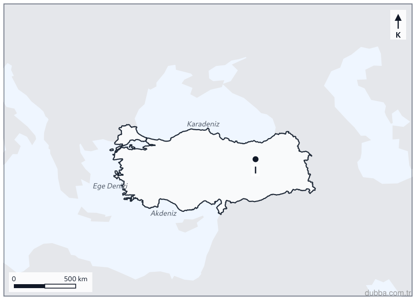 Coğrafya — Mekânsal Bilgi Teknolojileri ünitesi: Haritada I ile belirtilen Erzincan çevresinde 2020 depreminin ardından kırsal yerleşmelerdeki ç