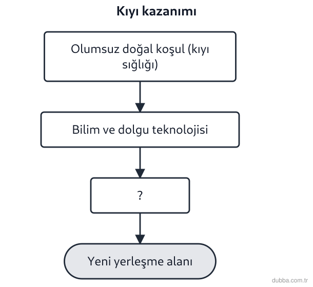 Coğrafya — Beşerî Sistemler ve Süreçler ünitesi: Singapur’da Changi ve Jurong kıyılarında uygulanan arazi kazanımı, yerleşmelerin kuruluşunda te